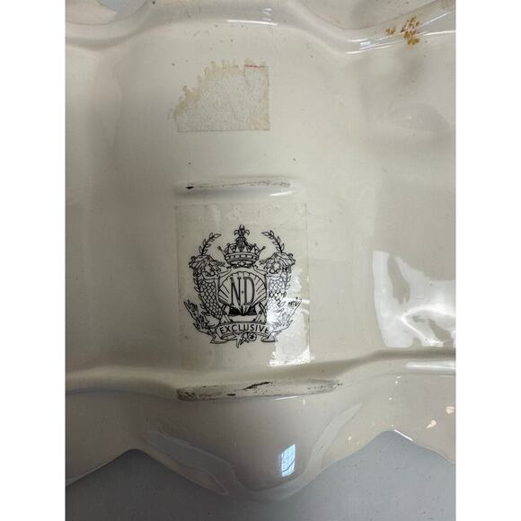 ND Exclusive Corn on the Cob Serving Platter Majolica MCM Farmhouse Summer VNTG - Picture 11 of 11